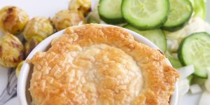 Aardpeer soufflee oven recept met aardpeer, aardappel en bladerdeeg