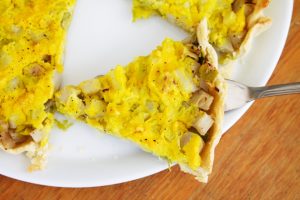 stuk prei aardpeer quiche