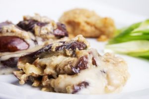 Aubergine met mozzarisella