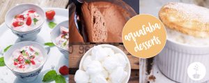 Desserts met aquafaba veganistisch