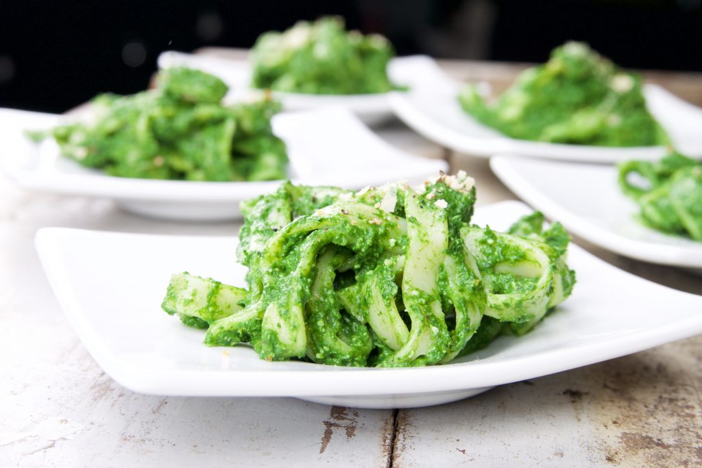 tagliatelle met boerenkoolpesto