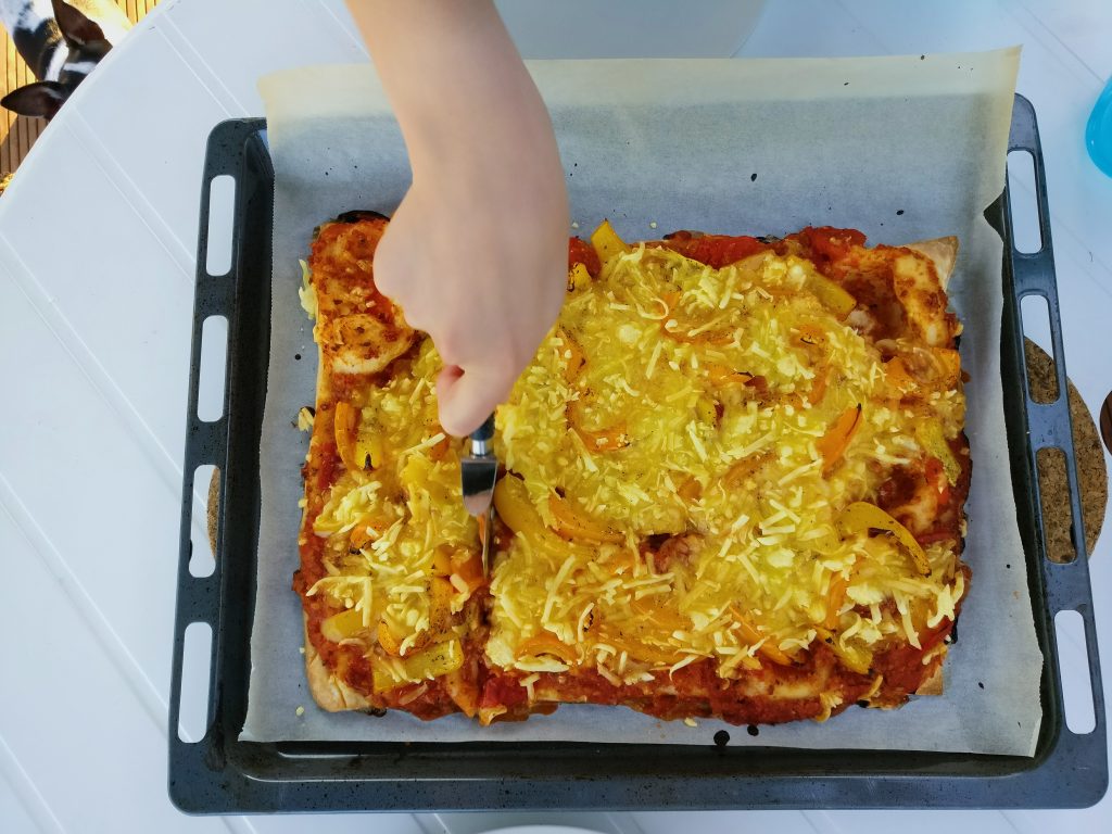 Vegan pizza kaas