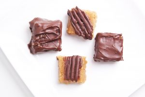 Chocolade pindasnoepjes