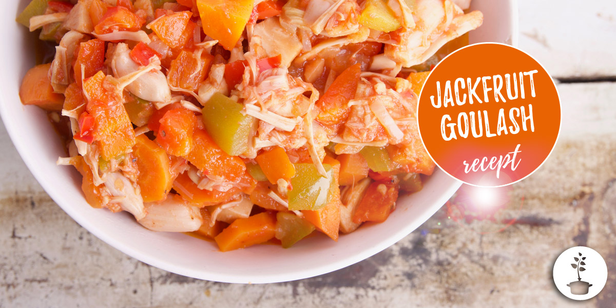 goulash met jackfruit - Veganistisch recept