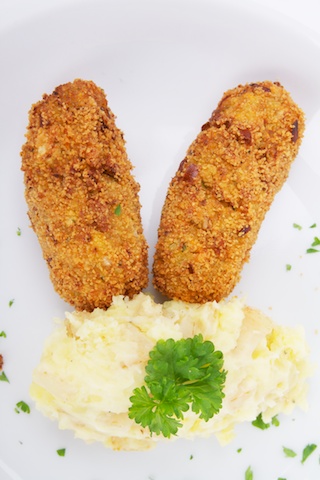 Groentekroket met puree