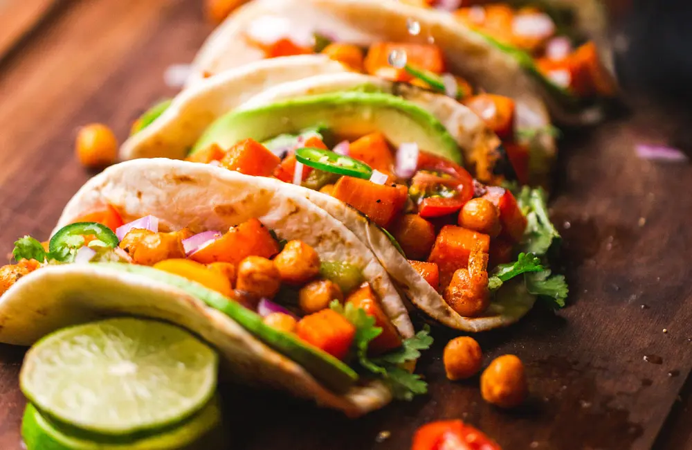 Vegan ontbijt taco