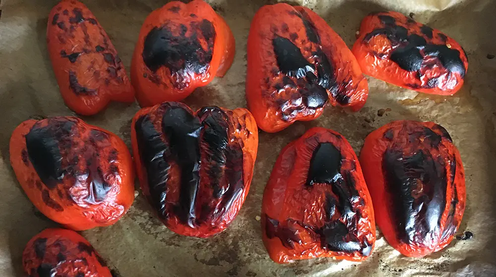 gegrilde paprika