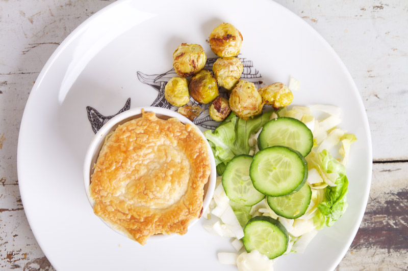 Aardpeer soufflee oven recept met aardpeer, aardappel en bladerdeeg