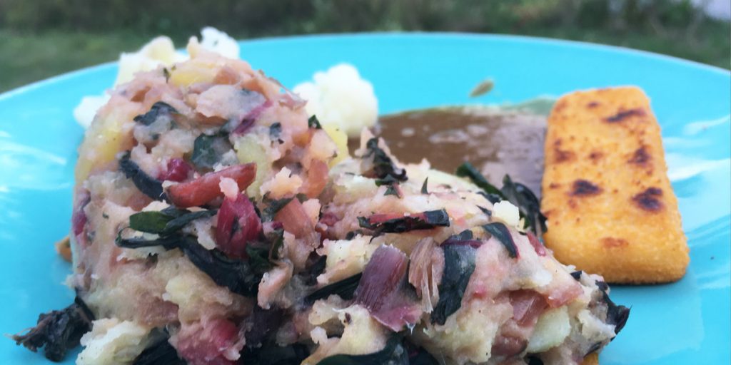 Stamppot van snijbiet - warmoesstoemp - vegan recept