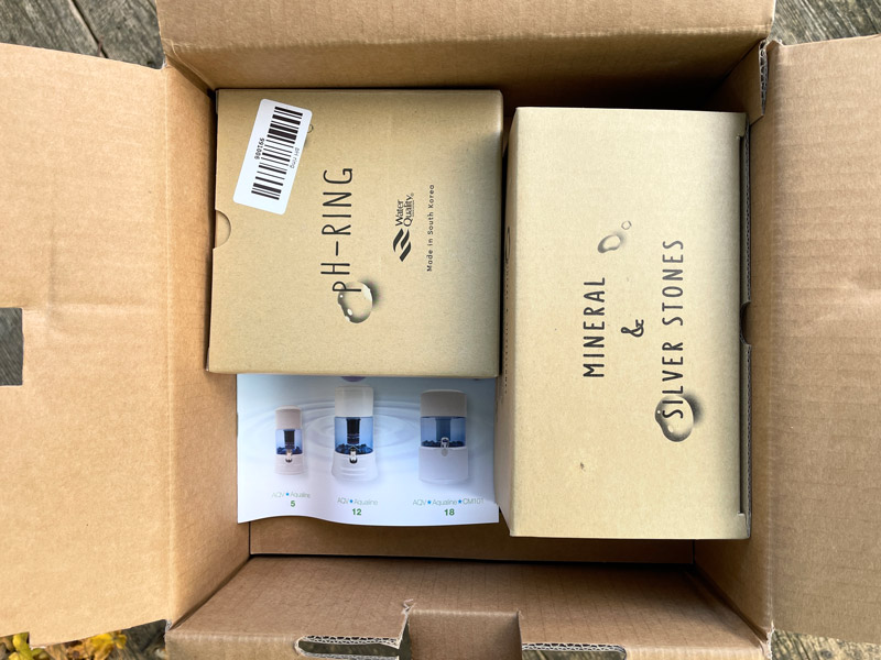 Unboxing waterfilter Aqualine inhoud