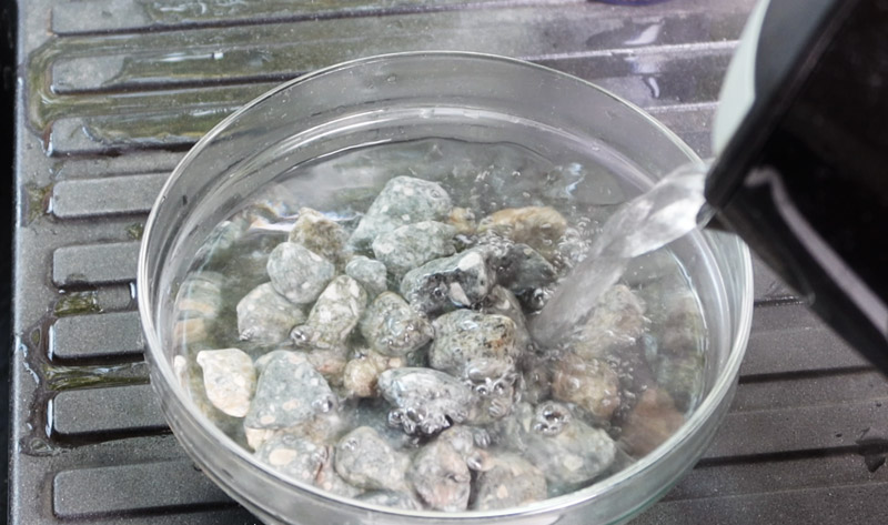 Mineraalstenen spoelen
